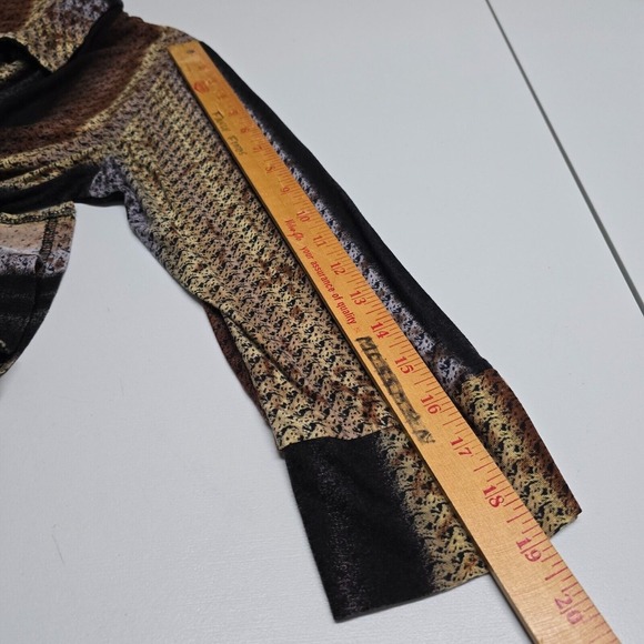 Parsley‎ & Sage Shirt Womens Medium Brown Button Up Earthy Forestcore Goblin - Picture 8 of 11